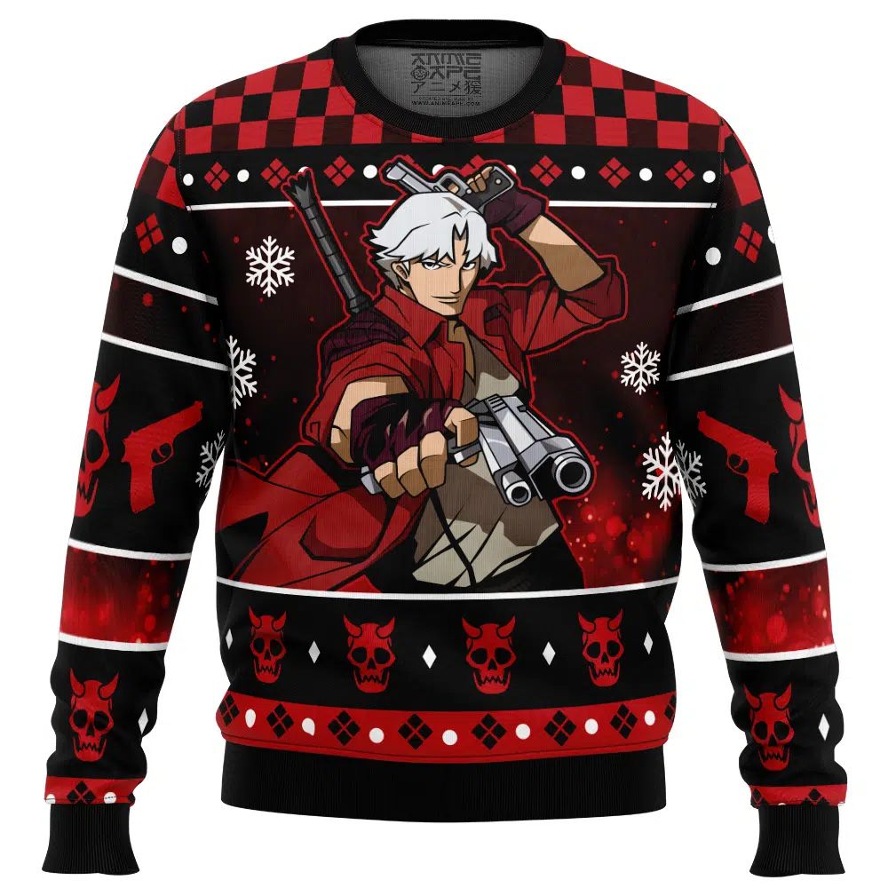 Dante Devil May Cry Ugly Christmas Sweater