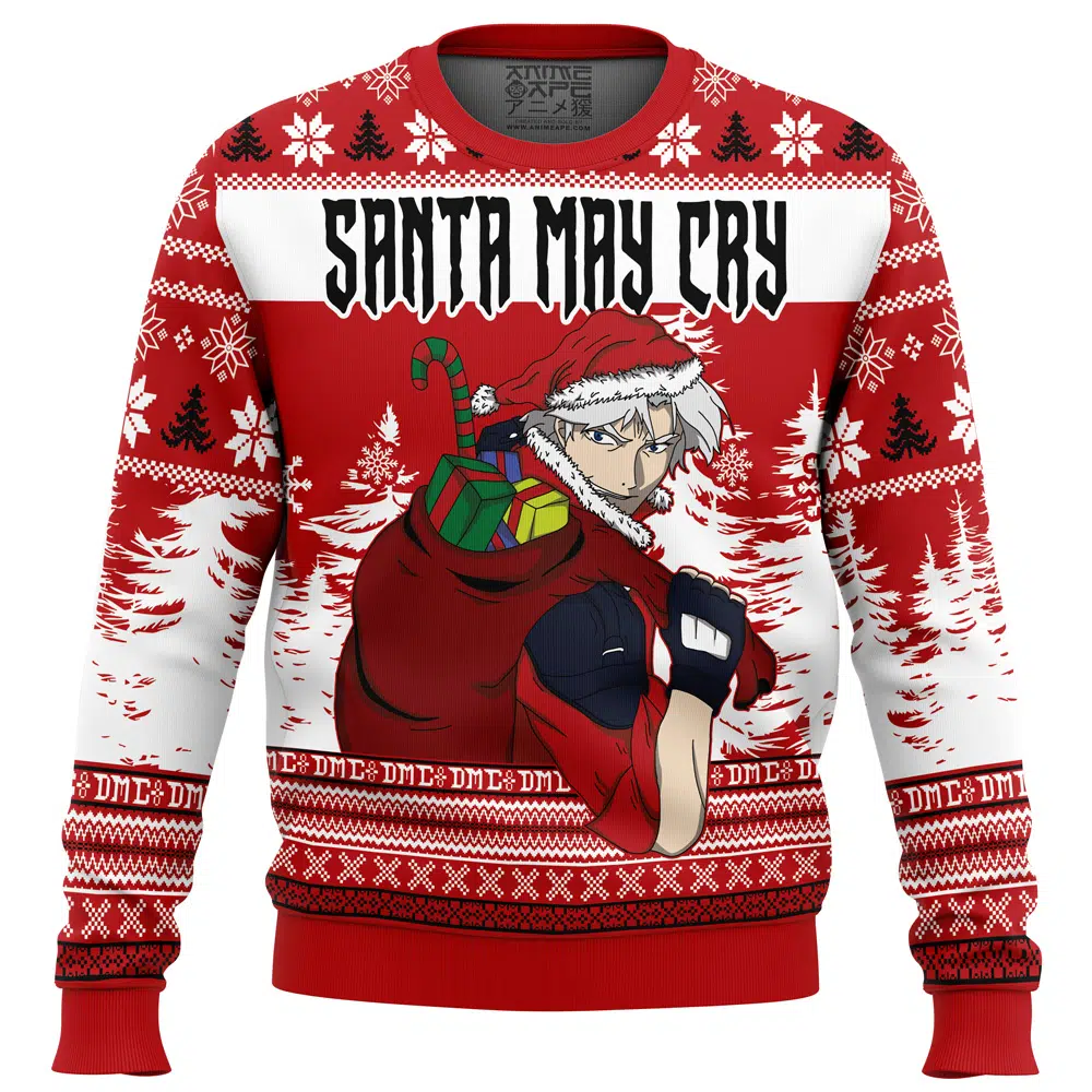 Santa May Cry Devil May Cry Ugly Christmas Sweater